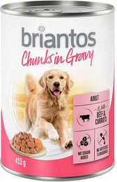 Produktbild von Briantos Chunks in Gravy Rind und Karotte - 24 x 415 g