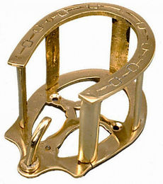 Produktbild von Bridenhalter aus Messing Pferd Tattini