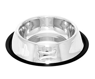 Produktbild von Brillibrum Edelstahl Futternapf rutschfest für Hunde und Katzen