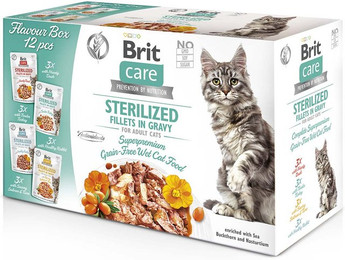 Produktbild von Brit Care Cat Box Fillets in Gravy Sterilized - 12 x 85 g