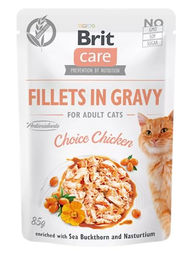 Produktbild von BRIT Care Cat Filets in Hühnersaft - 85 g