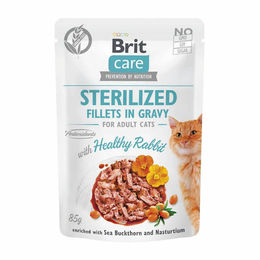Produktbild von Brit Care Cat Filets in Soße Kaninchen sterilisiert - 24 x 85 g