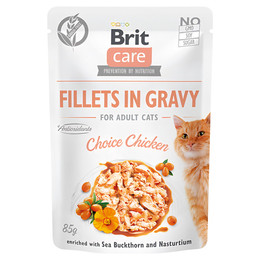 Produktbild von Brit Care Cat Filets in Soße mit Huhn - 24 x 85 g