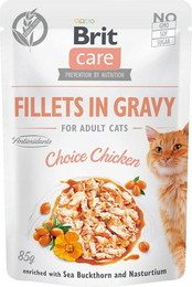 Produktbild von Brit Care Cat Fillets in Gravy Choice Chicken 24x85g