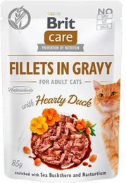 Produktbild von BRIT Care Cat Fillets in gravy Duck 85g
