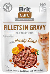 Produktbild von Brit Care Cat Fillets in Gravy with Hearty Duck 6x85g