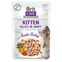 Produktbild von Brit Care Cat Kitten Filets in Soße Truthahn - 24 x 85 g