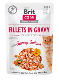 Produktbild von BRIT Care Cat Pouch SAVORY SALMON 85g
