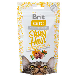 Produktbild von Brit Care Cat Snack Glänzendes Fell - 50 g