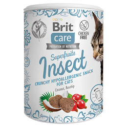 Produktbild von BRIT Care Cat Snack Superfruits Insekten mit Kokosöl und Hagebutte - 100 g