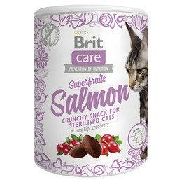 Produktbild von Brit Care Cat Snack Superfruits Lachs - 100 g