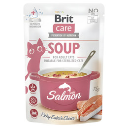Produktbild von Brit Care Cat Soup Suppe mit Lachs - 15 x 75 g