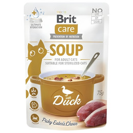Produktbild von Brit Care Cat Suppe mit Ente - 15 x 75 g