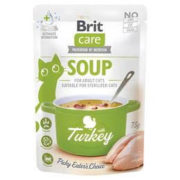 Produktbild von Brit Care Cat Suppe mit Truthahn - 15 x 75 g