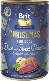 Produktbild von BRIT Care Dog Christmas Mono Protein Duck 400g monoprotein Nahrung mit Ente für Hunde