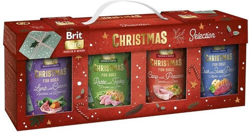 Produktbild von BRIT Care Dog Christmas Mono Protein Multipack 4x400g Monoprotein-Set für Hunde