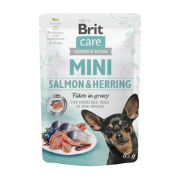 Produktbild von Brit Care Dog Mini Sterilisiert Lachs & Hering in Soße - 24 x 85 g
