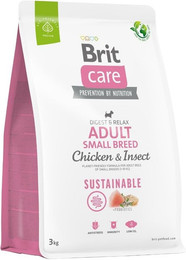 Produktbild von BRIT Care Dog Sustainable Adult Small Breed mit Huhn und Insekten - 3 kg
