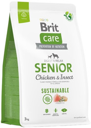 Produktbild von BRIT Care Dog Sustainable Senior Chicken & Insect - 3 kg