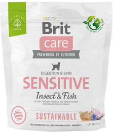 Produktbild von BRIT CARE Dog Sustainable Sensitive Fisch Insekt für erwachsene Hunde - 1 kg