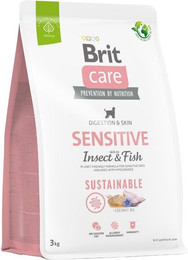 Produktbild von BRIT Care Dog Sustainable Sensitive Insect & Fish Trockenfutter - 3 kg