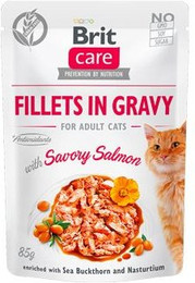 Produktbild von BRIT Care Filets in Soße mit Lachs - 24 x 85 g