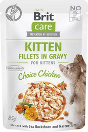 Produktbild von BRIT CARE Fillets in Jelly Kitten Choice Huhn - 24 x 85 g