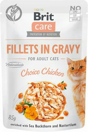 Produktbild von Brit Care Fillets in Soße Chicken Katzennassfutter - 48 x 85 g