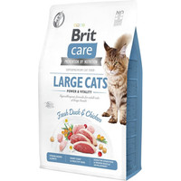 Produktbild von Brit Care Fresh Duck & Chicken getreidefrei Large Cats Katzentrockenfutter - 2 x 2 kg