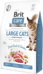 Produktbild von Brit Care Fresh Duck&Chicken getreidefrei Large Cats Katzentrockenfutter Sparpaket 2 x 2 Kilogramm