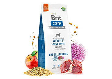 Produktbild von BRIT Care Hypoallergenic Adult Large Breed Lamm Trockenfutter - 3 kg