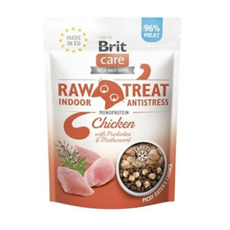 Produktbild von Brit Care Raw Treat Freeze Dried Indoor Antistress Katzensnack Huhn - 10 x 40 g