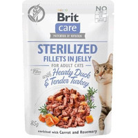 Produktbild von BRIT Care Sterilized Fillets Hearty Duck & Tender Turkey in Jelly - 24 x 85 g