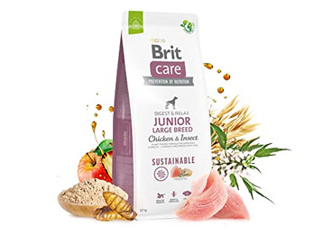 Produktbild von BRIT Care Sustainable Junior Large Breed mit Huhn und Insekten - 12 kg