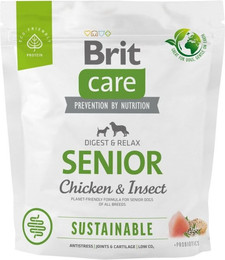 Produktbild von BRIT CARE Sustainable Senior Chicken Insekt Hundefutter - 1 kg