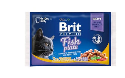 BRIT Cat Adult Fish Plate - 4 x 100 g – Bild 1 von 2