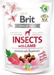 Produktbild von Brit Crunchy Cracker Insekten, Lamm und Himbeeren - 6 x 200 g