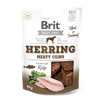 Produktbild von Brit Dog Snacks Jerky Hering Münzen - 12 x 80 g
