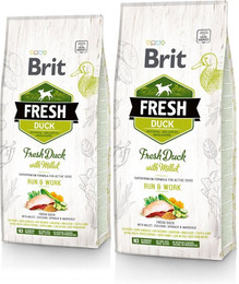 Produktbild von BRIT Fresh Ente mit Hirse Active Run & Work - 2 x 12 kg