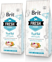 Produktbild von BRIT Fresh Fish mit Kürbis Adult Large - 2 x 12 kg