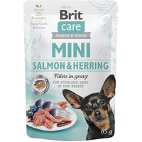 Produktbild von Brit Hund Sparpaket Sterilised Salmon & Herring Fillets in Gravy - 48 x 85 g