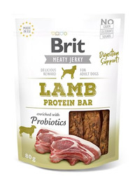 Produktbild von Brit Jerky Lamm Protein Bar - 12 x 80 g