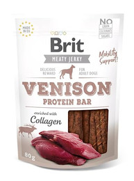Produktbild von Brit Jerky Venison Protein Bar Wild - 12 x 80 g