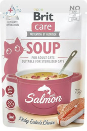 Produktbild von Brit Katze Sparpaket 30 x 75g Soup - with Salmon