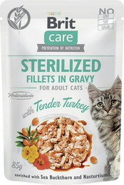 Produktbild von Brit Katze Sparpaket 48 x 85g Fillets in Gravy Tender Turkey