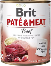 Produktbild von BRIT Pate&Meat Beef Hundefutter - 800 g