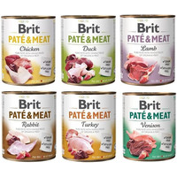 Produktbild von BRIT Pate&Meat Gemischte Geschmacksrichtungen Hundepastete - 6 x 800 g