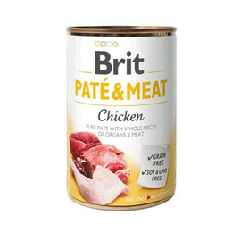 Produktbild von BRIT Pate&Meat Hühnerpastete mit Rind für Hunde - 400 g
