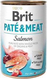 Produktbild von BRIT Pate&Meat Lachs & Huhn Nassfutter für Hunde - 400 g
