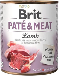 Produktbild von BRIT Pate&Meat Lamm Pastete für Hunde - 800 g
